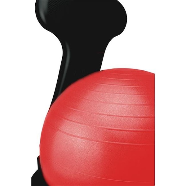 Fabrication Enterprises Fabrication Enterprises 30-1792R Cando Plastic Mobile Ball Chair With Back With O Arms Ball; Red - Adult 30-1792R - main